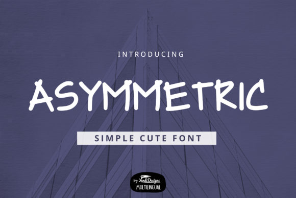 Asymmetric: A Charming Display Font for Creative Campaigns
