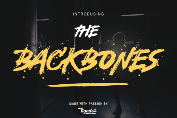Backbones: A Bold and Dramatic Display Font for Editorial Design
