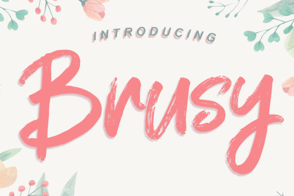 Brusy: A Bold and Friendly Display Font