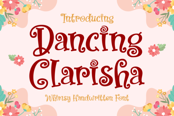Dancing Clarisha: A Whimsical Display Font for Creative Web Design