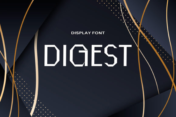 Discover Digest: A Unique Display Font for Creative Branding