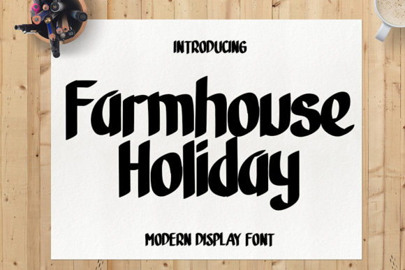Discover the Charm of Farmhouse Holiday Font