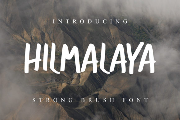 Enhance Your Brand with Hilmalaya: A Strong Brushed Display Font