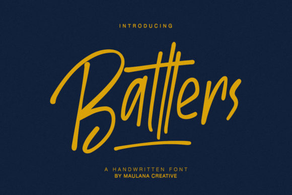 Explore Batllers: A Handcrafted Display Font for Creative Branding
