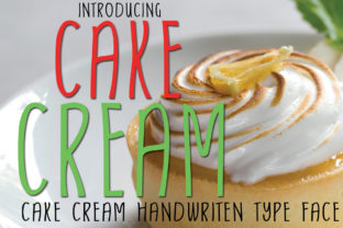Explore the Sweet Elegance of Cake Cream Font