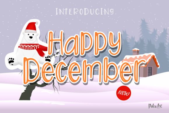 Happy December: Your Craft Project's Playful Display Font