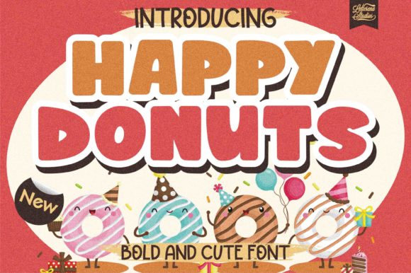 Happy Donuts: A Bold and Playful Font for Creative Publishing