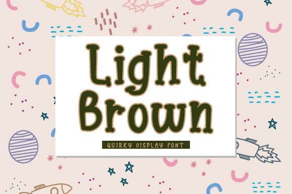 Light Brown: A Quirky and Cute Display Font for Web Design