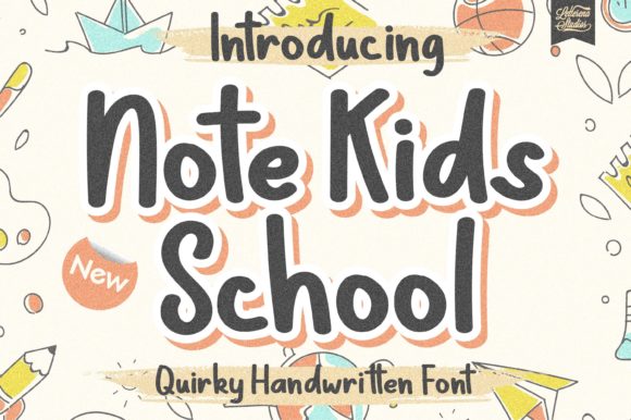 Note Kids School: A Quirky and Neat Display Font for Web Design