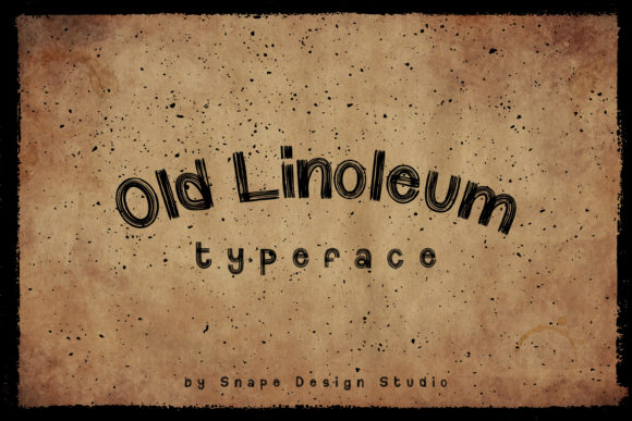 Old Linoleum: A Chalked Vintage Font for Polished Branding