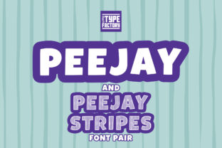 Peejay Peejay Stripes: A Fun and Friendly Display Font