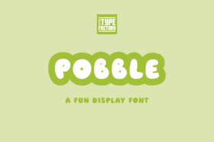 Pobble: A Charming Display Font for Crafters and Creators