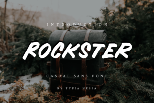 Rockster: A Strong and Casual Display Font for Creative Projects