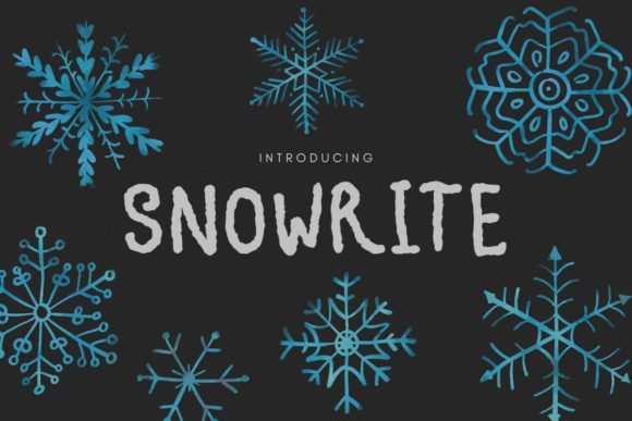 Snowrite Snow-like Display Font for Campaigns