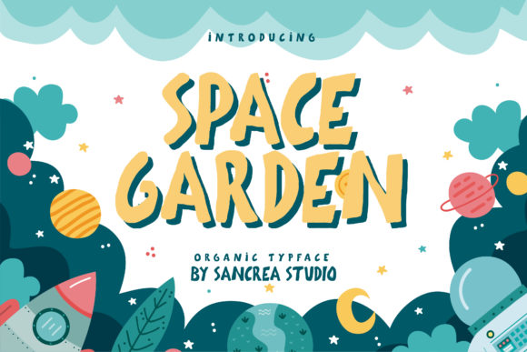 Space Garden: A Bold Display Font for Editorial Personality