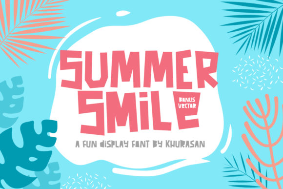 Summer Smile: A Quirky and Colorful Display Font