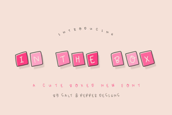 The In the Box Font: A Cute Display Typeface for Creative Web Projects