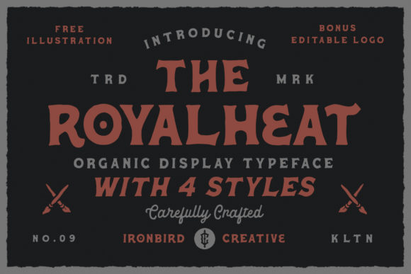 The Royalheat: A Vintage Display Font for Elegant Design