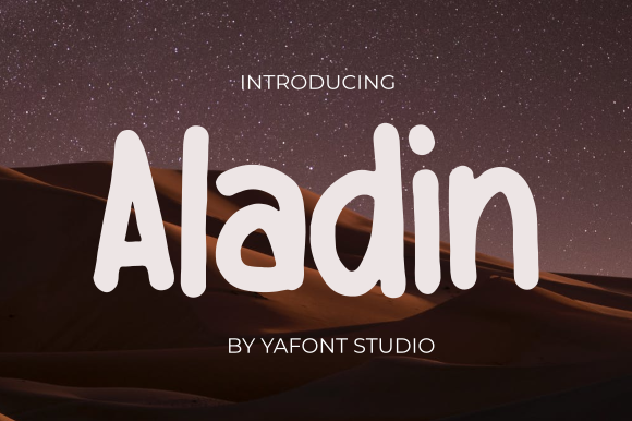 Transform Your Brand with Aladin: A Vibrant Display Font