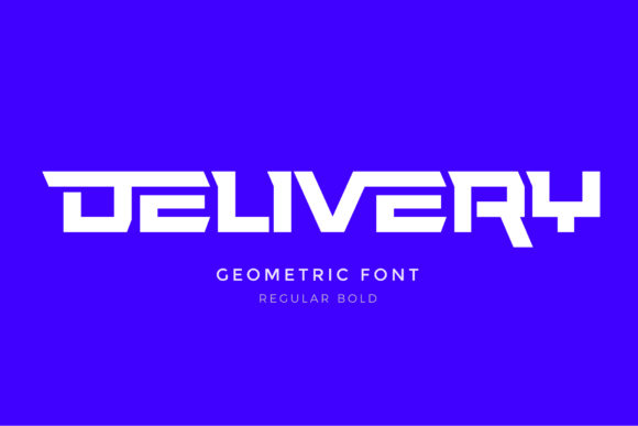 Transform Your Brand with Delivery: A Bold Geometric Font