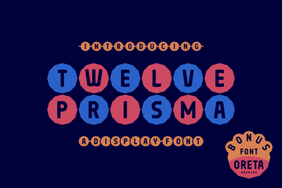 Twelve Prisma: A Modern Display Font for Creative Makers